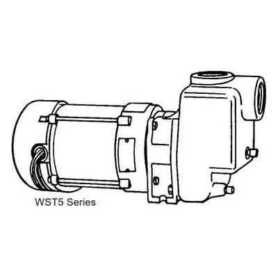 Burks X7WST5 WST Series Self Priming Pump 0.75 HP